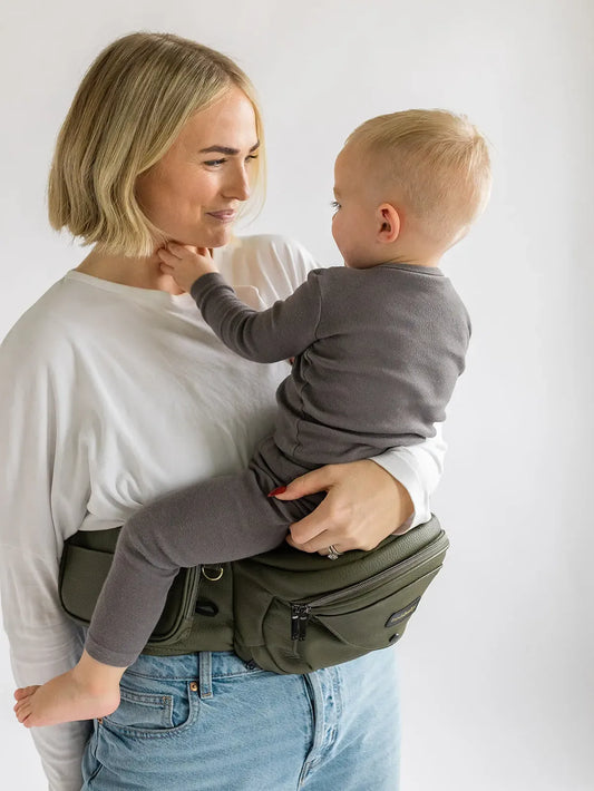 Ergonomic Baby Hip Seat Carrier 0-3Yrs, Safety Certified, Structured Support, YKK Zippers & Storage Pockets