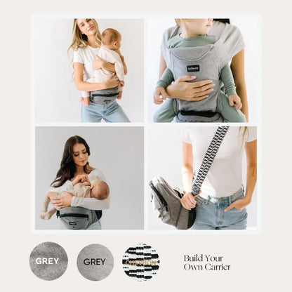 Ergonomic Baby Hip Seat Carrier 0-3Yrs, Safety Certified, Structured Support, YKK Zippers & Storage Pockets