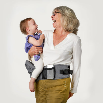 Ergonomic Baby Hip Seat Carrier 0-3Yrs, Safety Certified, Structured Support, YKK Zippers & Storage Pockets