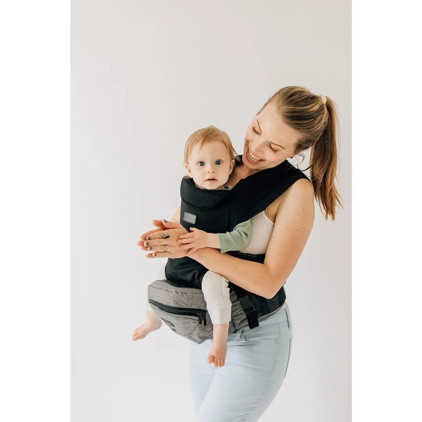 Ergonomic Baby Hip Seat Carrier 0-3Yrs, Safety Certified, Structured Support, YKK Zippers & Storage Pockets