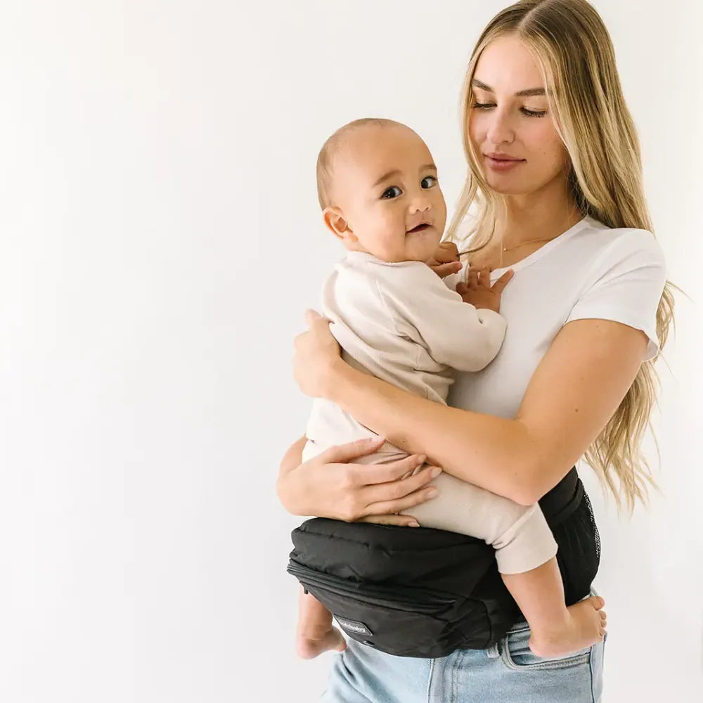 Ergonomic Baby Hip Seat Carrier 0-3Yrs, Safety Certified, Structured Support, YKK Zippers & Storage Pockets