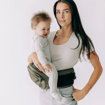 Ergonomic Baby Hip Seat Carrier 0-3Yrs, Safety Certified, Structured Support, YKK Zippers & Storage Pockets