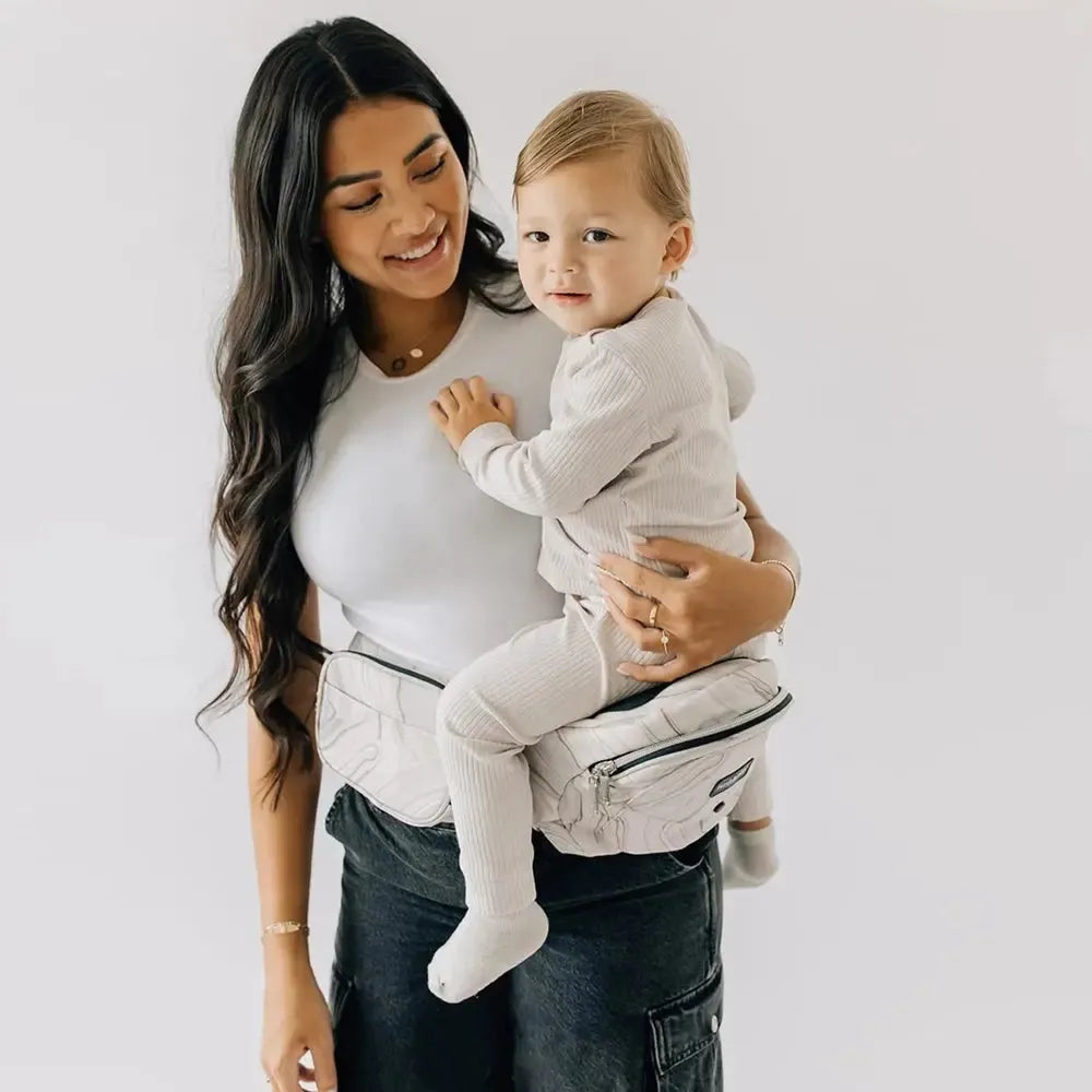 Ergonomic Baby Hip Seat Carrier 0-3Yrs, Safety Certified, Structured Support, YKK Zippers & Storage Pockets